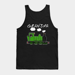 Father's Day Steam Train Grandpa Tank Top